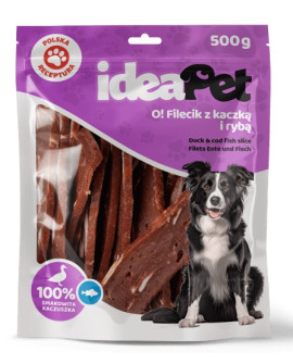 Ideapet Fileciki Z Kaczką I Rybą 500G