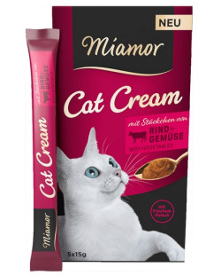 Miamor Cat Cream Wolowina I Warzywa 6X15G