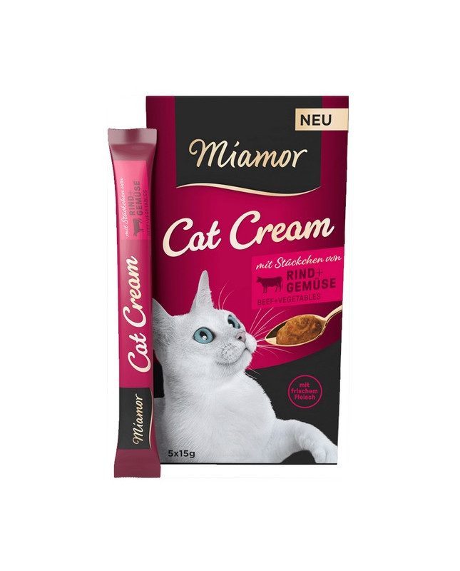 Miamor Cat Cream Wolowina I Warzywa 6X15G
