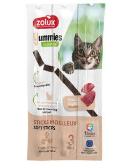 Zolux Yummies Miękki Przysmak Dla Kota - Pałeczki Jagnięcina & Ryż 3X5G