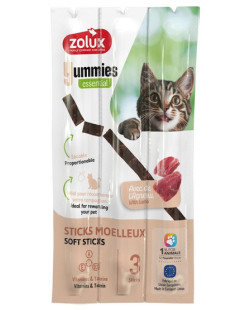 Zolux Yummies Miękki Przysmak Dla Kota - Pałeczki Jagnięcina & Ryż 3X5G