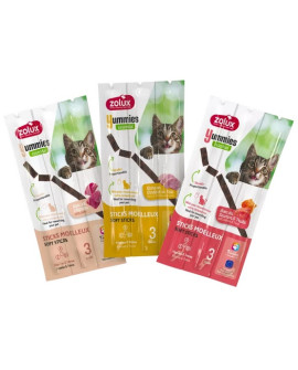 Zolux Yummies Miękki Przysmak Dla Kota - Pałeczki Jagnięcina & Ryż 3X5G