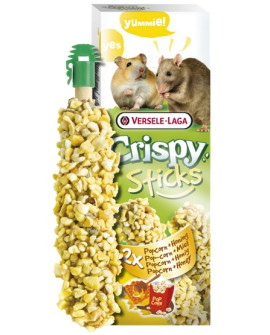 Versele-Laga Crispy Sticks Hamster & Rat Popcorn & Honey - Kolby Dla Chomików I Szczurów Z Popcornem I Miodem 110G