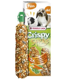 Versele-Laga Crispy Sticks Rabbit & Guinea Pig Carrot - Kolby Dla Królików I Świnek Z Marchewką 110G