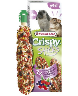 Versele-Laga Crispy Sticks Rabbit & Chinchilla Forest Fruits - Kolby Dla Królików I Szynszyli Z Leśnymi Owocami 110G