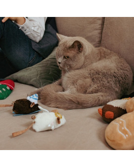 Dingo Zabawka Dla Kota - Mysz Narciarz