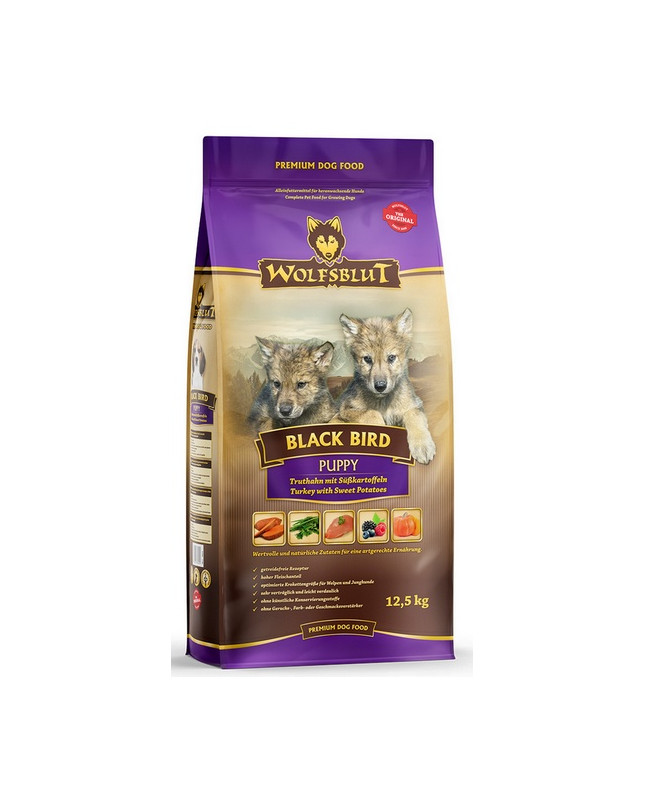 Wolfsblut Dog Black Bird Puppy - Indyk I Bataty 12,5Kg