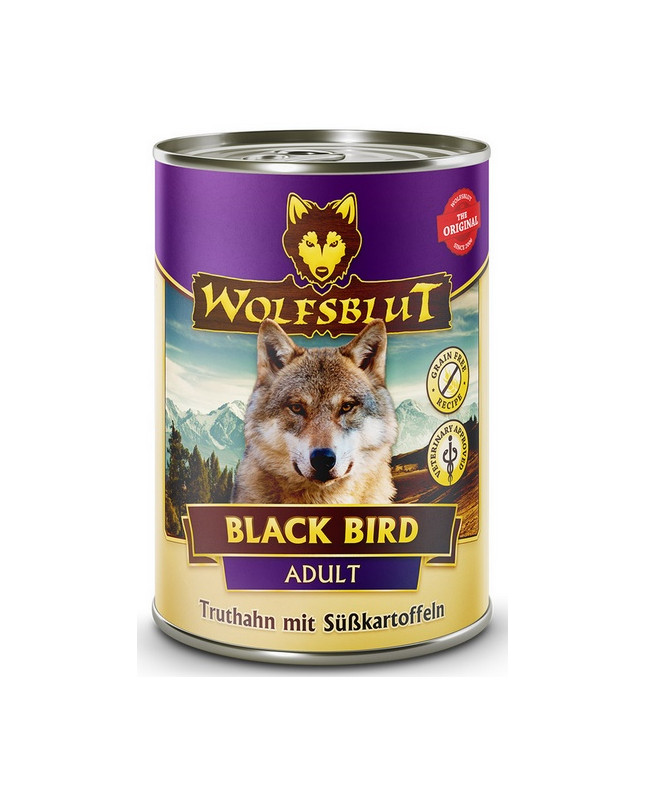 Wolfsblut Dog Black Bird - Indyk I Bataty Puszka 395G