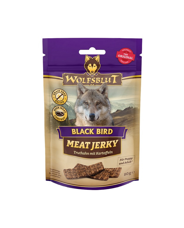 Wolfsblut Dog Meat Jerky Black Bird 80G