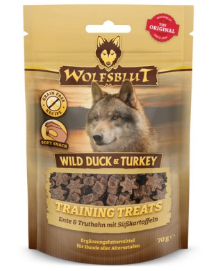 Wolfsblut Dog Training Treats Wild Duck & Turkey 70G