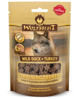 Wolfsblut Dog Training Treats Wild Duck & Turkey 70G