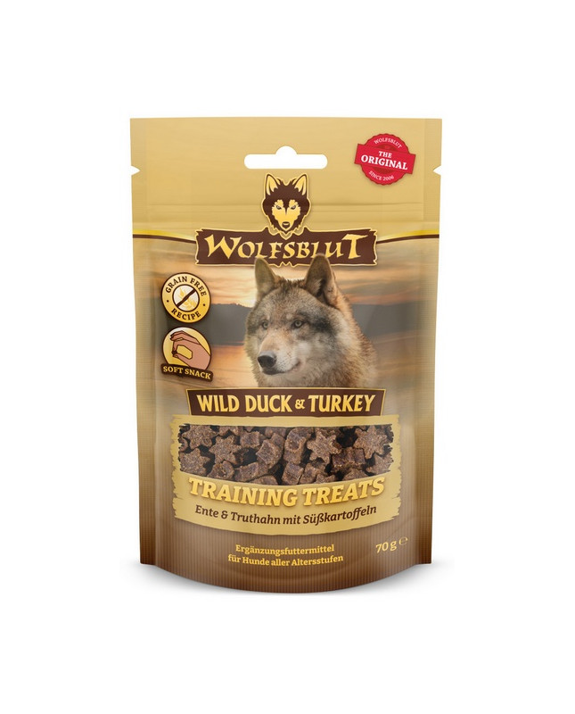 Wolfsblut Dog Training Treats Wild Duck & Turkey 70G