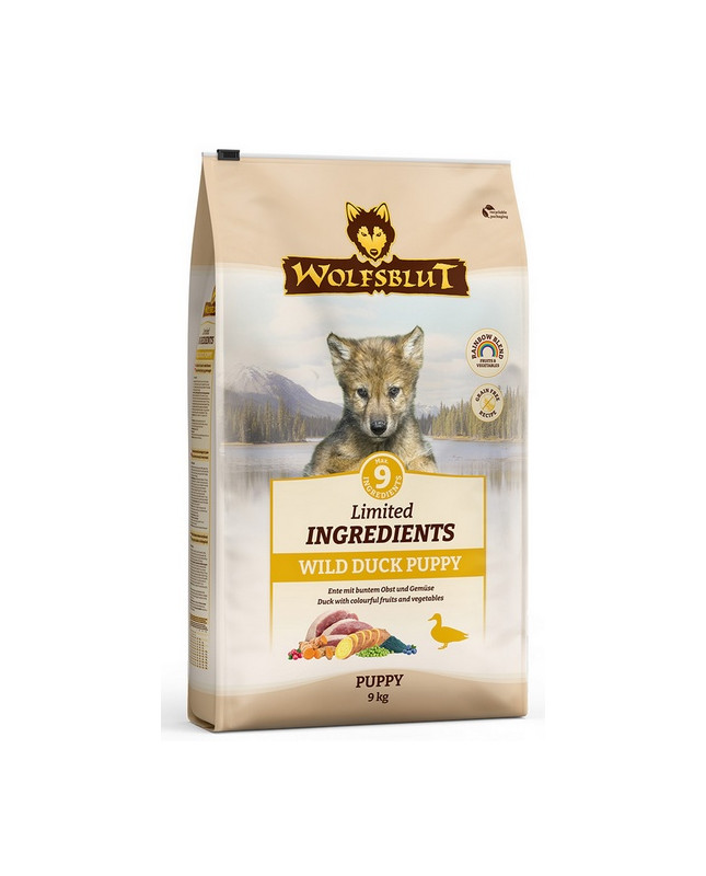 Wolfsblut Dog Limited Ingredients Wild Duck Puppy - Kaczka I Bataty 9Kg