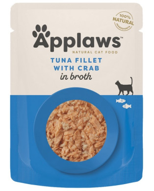Applaws Saszetka Dla Kota Tuńczyk Z Krabem W Rosole 70G