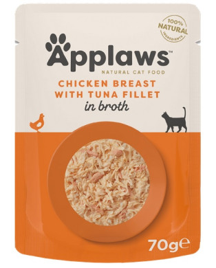 Applaws Saszetka Dla Kota Kurczak Z Tuńczykiem W Rosole 70G