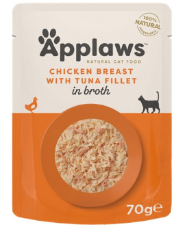 Applaws Saszetka Dla Kota Kurczak Z Tuńczykiem W Rosole 70G
