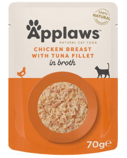Applaws Saszetka Dla Kota Kurczak Z Tuńczykiem W Rosole 70G
