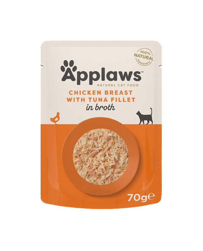 Applaws Saszetka Dla Kota Kurczak Z Tuńczykiem W Rosole 70G