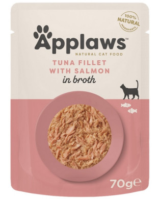 Applaws Saszetka Dla Kota Tuńczyk Z Łososiem W Rosole 70G