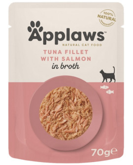 Applaws Saszetka Dla Kota Tuńczyk Z Łososiem W Rosole 70G