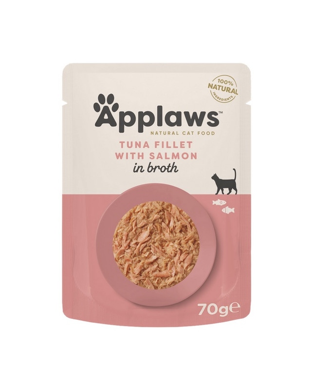 Applaws Saszetka Dla Kota Tuńczyk Z Łososiem W Rosole 70G