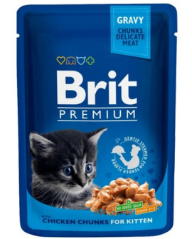 Brit Premium Cat Kitten Kurczak Saszetka 100G