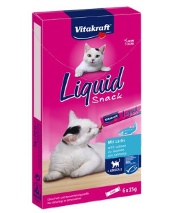 Vitakraft Cat Liquid-Snack z Łososiem 6x15g [16423]