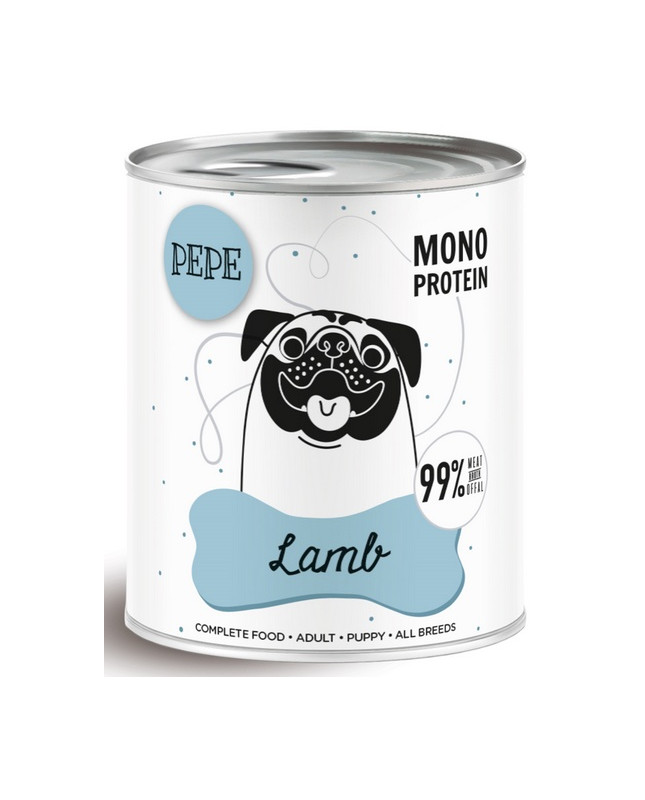 Paka Zwierzaka Pepe Lamb (Jagnięcina) Puszka 800G