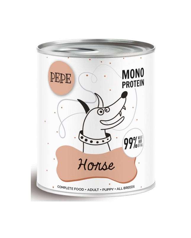 Paka Zwierzaka Pepe Horse (Koń) Puszka 800G
