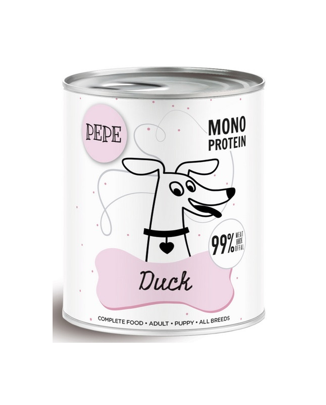 Paka Zwierzaka Pepe Duck (Kaczka) Puszka 800G