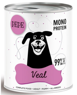 Paka Zwierzaka Pepe Veal (Cielęcina) Puszka 800G