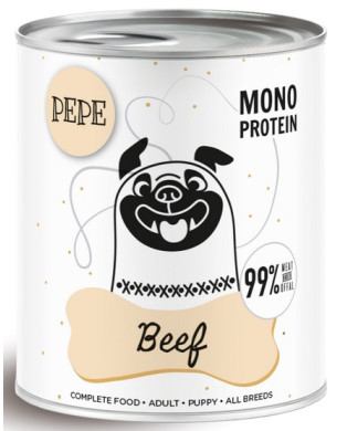 Paka Zwierzaka Pepe Beef (Wołowina) Puszka 800G