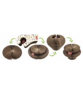 Zolux Chatouille Drapka Tekturowa Składana Łapka Z Piłką I Kocimiętką