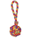 Zolux Zabawka Dla Psa Szarpak Piłka Sznur Rainbow 9,5Cm