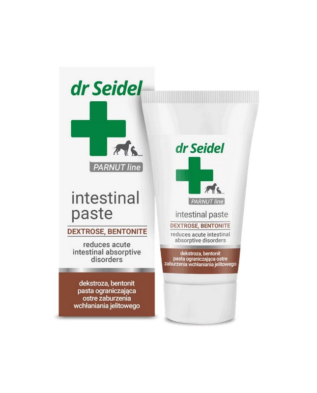 Dr Seidel Intestinal Paste - Na Zaburzenia Wchłaniania Jelitowego Dla Psów I Kotów Tubka 40G
