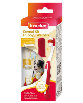 Beaphar Puppy Dental Kit - Szczoteczka I Pasta Do Zębów 50G