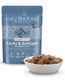 Catz Finefood Classic Łosoś I Drób (N.05) Saszetka 85G
