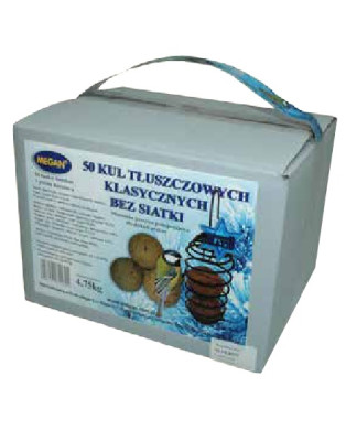 Megan Kule Zimowe Klasyczne Bez Siatki 50Szt + Sprężyna [Me124]