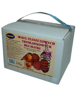 Megan Kule Zimowe Truskawkowe Bez Siatki 50Szt + Sprężyna [Me123]