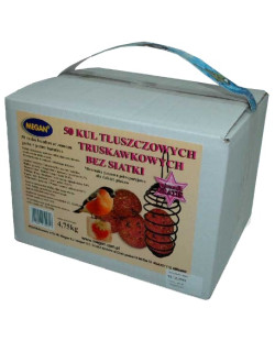 Megan Kule Zimowe Truskawkowe Bez Siatki 50Szt + Sprężyna [Me123]