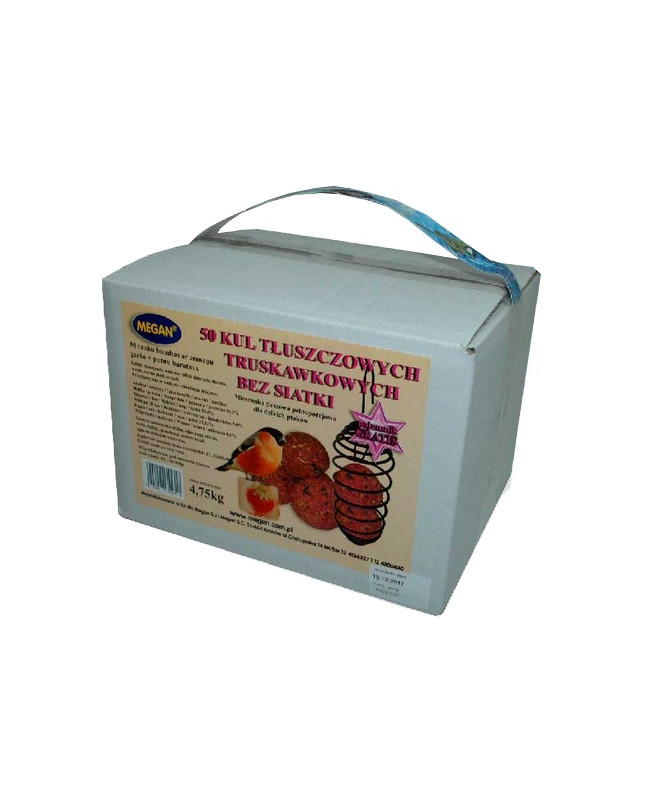Megan Kule Zimowe Truskawkowe Bez Siatki 50Szt + Sprężyna [Me123]