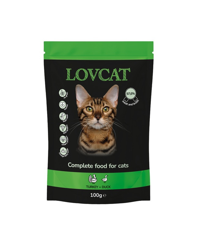 Lovcat Best Turkey & Duck Saszetka 100G