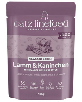 Catz Finefood Classic N.11 Jagnięcina I Królik Saszetka 85G