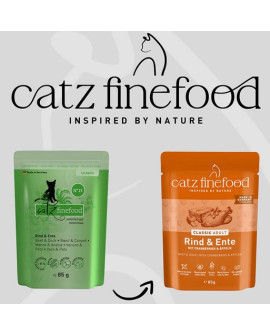 Catz Finefood Classic N.23 Wołowina I Kaczka Saszetka 85G