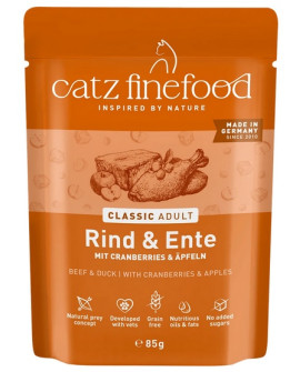 Catz Finefood Classic N.23 Wołowina I Kaczka Saszetka 85G