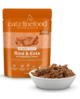 Catz Finefood Classic N.23 Wołowina I Kaczka Saszetka 85G