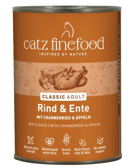 Catz Finefood Classic N.23 Wołowina I Kaczka Puszka 400G