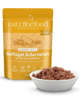 Catz Finefood Classic N.17 Drób I Krewetki Saszetka 85G