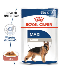 Royal Canin Maxi Adult Karma Mokra W Sosie Dla Psów Dorosłych, Do 5 Roku Życia, Ras Dużych Saszetka 140G