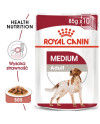 Royal Canin Medium Adult Karma Mokra W Sosie Dla Psów Dorosłych, Ras Średnich Saszetika 140G